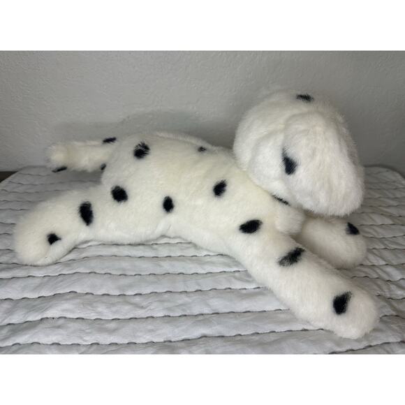 Chosun Dalmatian Plush Dog Laying Down Vintage 14” Stuffed Puppy Animal - Picture 3 of 5